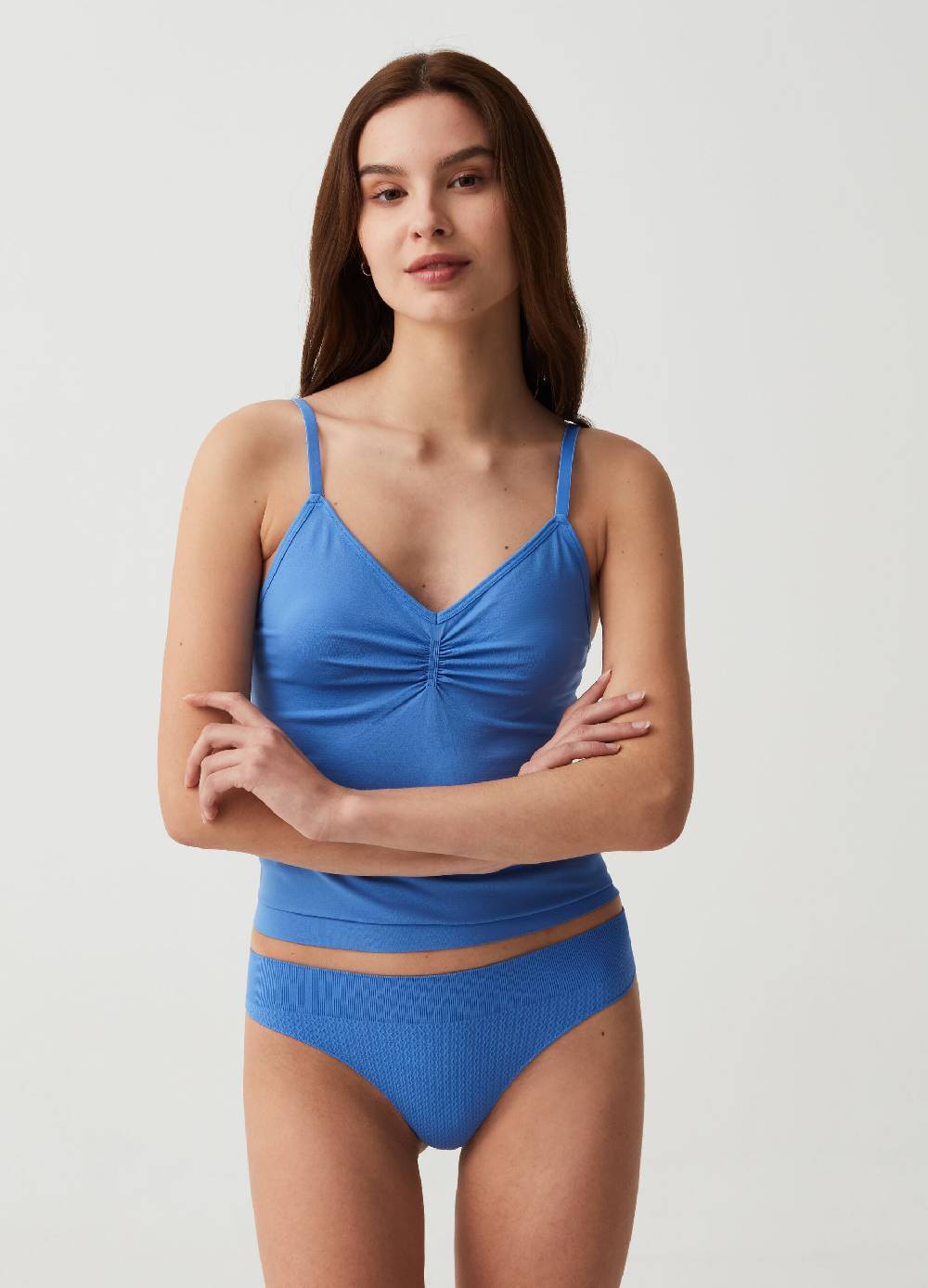 Ovs Canotta In Microfibra Con Arricciatura