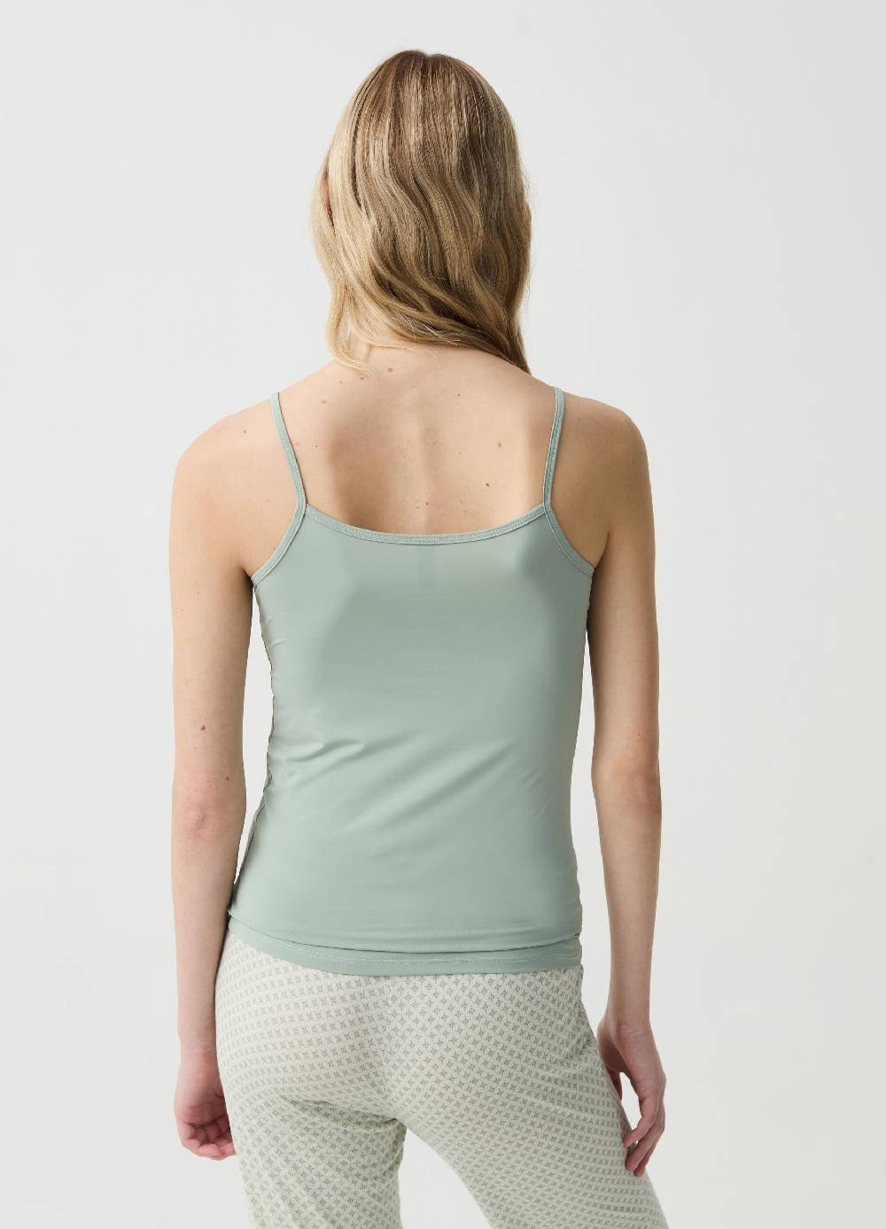 Ovs Canotta In Microfibra Stretch Tinta Unita