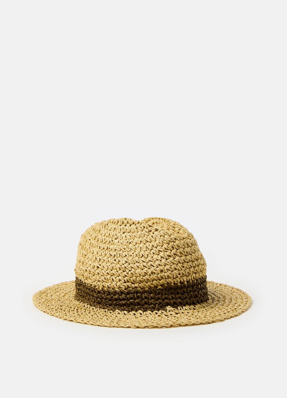 Ovs Cappello in rafia dettaglio a contrasto