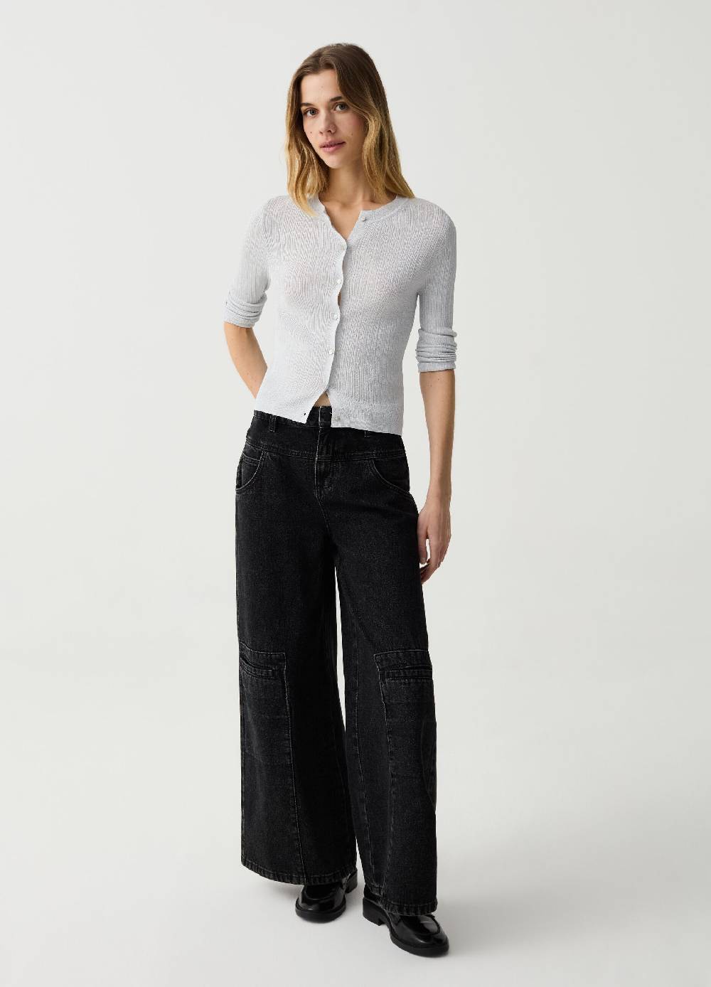 Ovs Cardigan A Costine Sottili Con Lurex