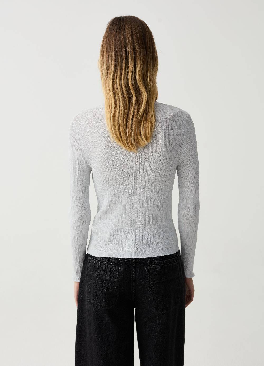 Ovs Cardigan A Costine Sottili Con Lurex