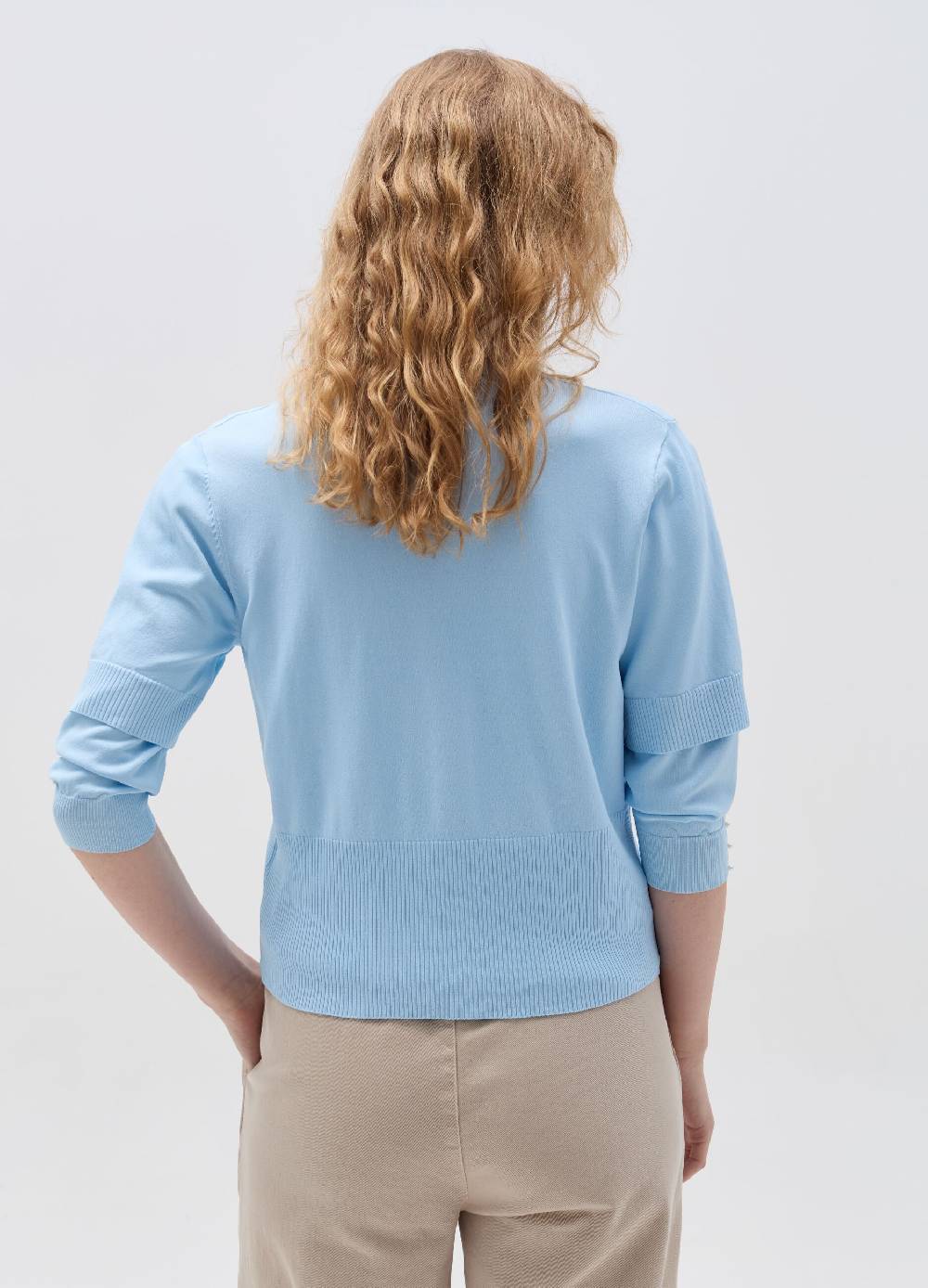 Ovs Cardigan A Maniche Corte Scollo A V