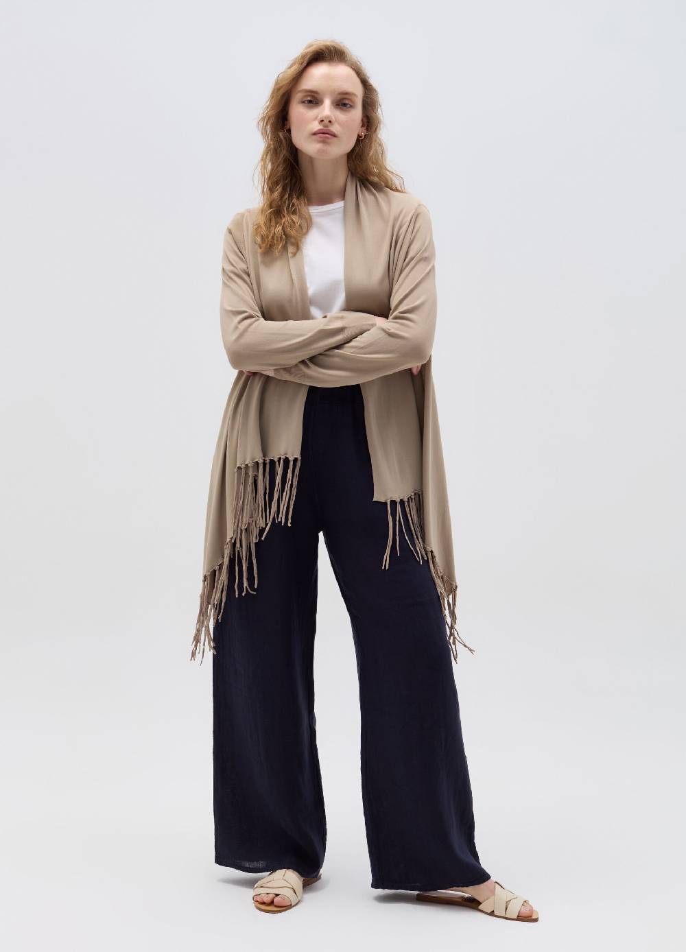 Ovs Cardigan aperto con frange