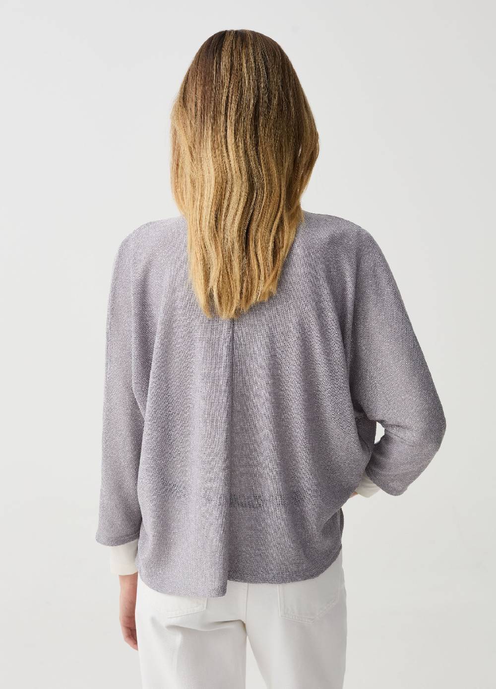 Ovs Cardigan Aperto Tricot Con Lurex