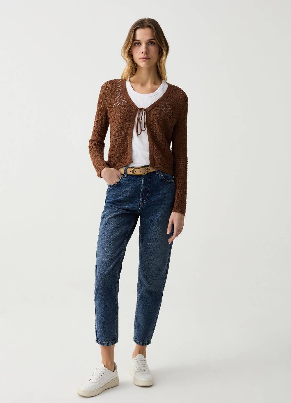 Ovs Cardigan Con Lavorazione Multi Popcorn Stitch