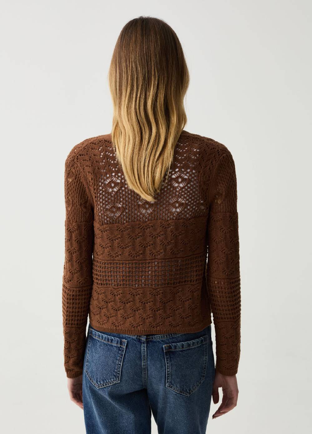 Ovs Cardigan Con Lavorazione Multi Popcorn Stitch