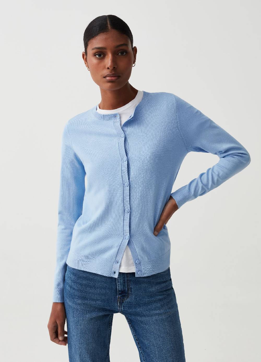 Ovs Cardigan con scollo rotondo