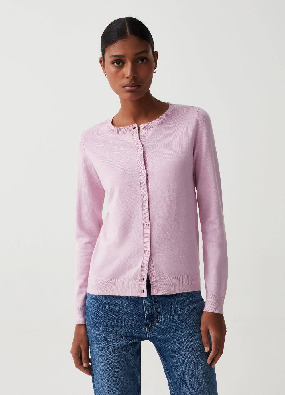 Ovs Cardigan con scollo rotondo