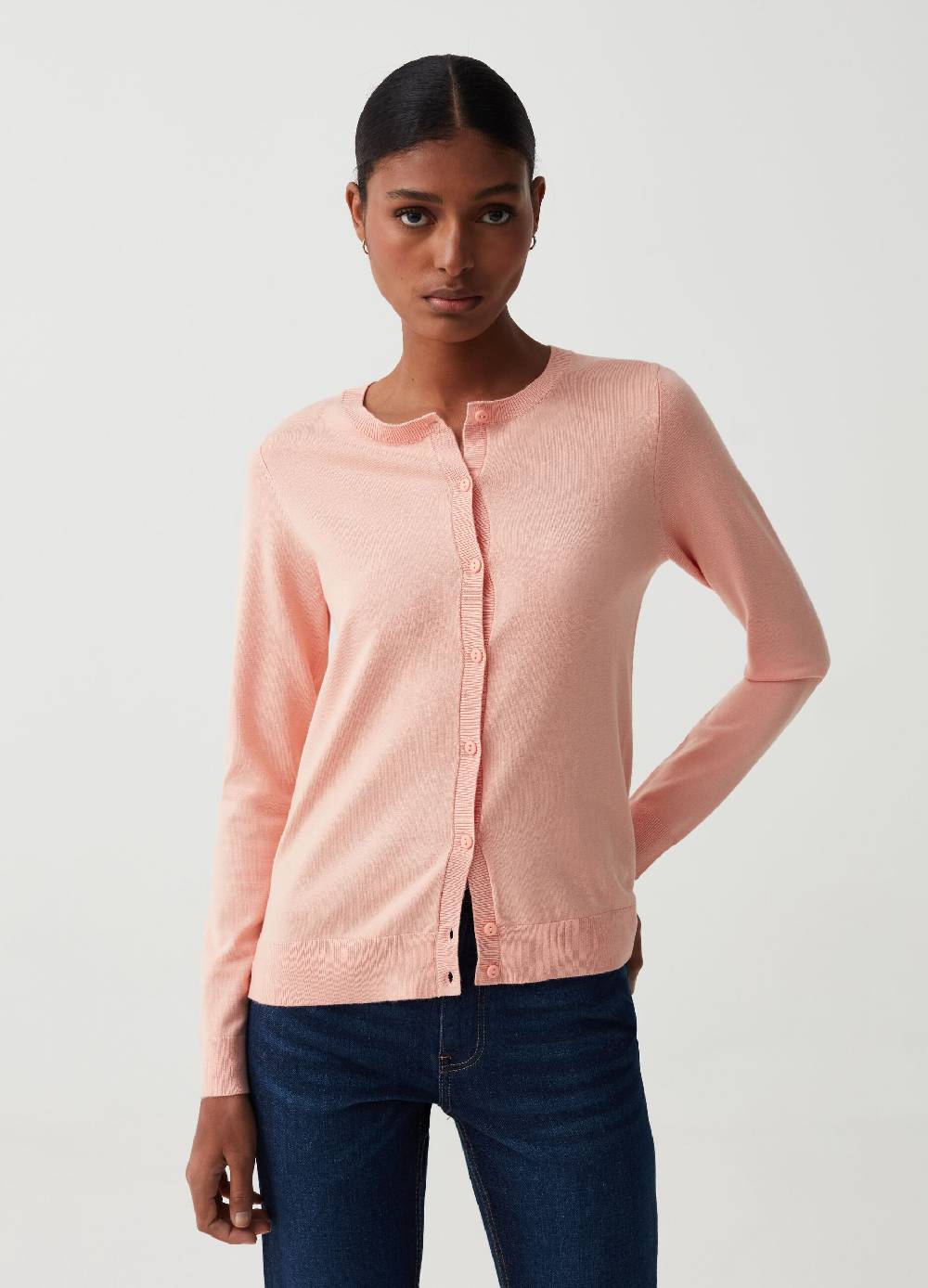 Ovs Cardigan con scollo rotondo