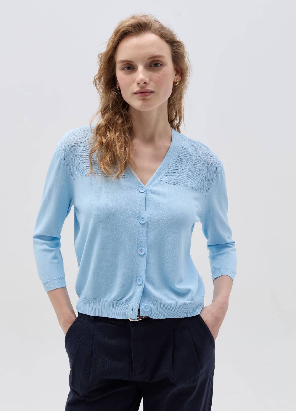 Ovs Cardigan con trama geometrica traforata