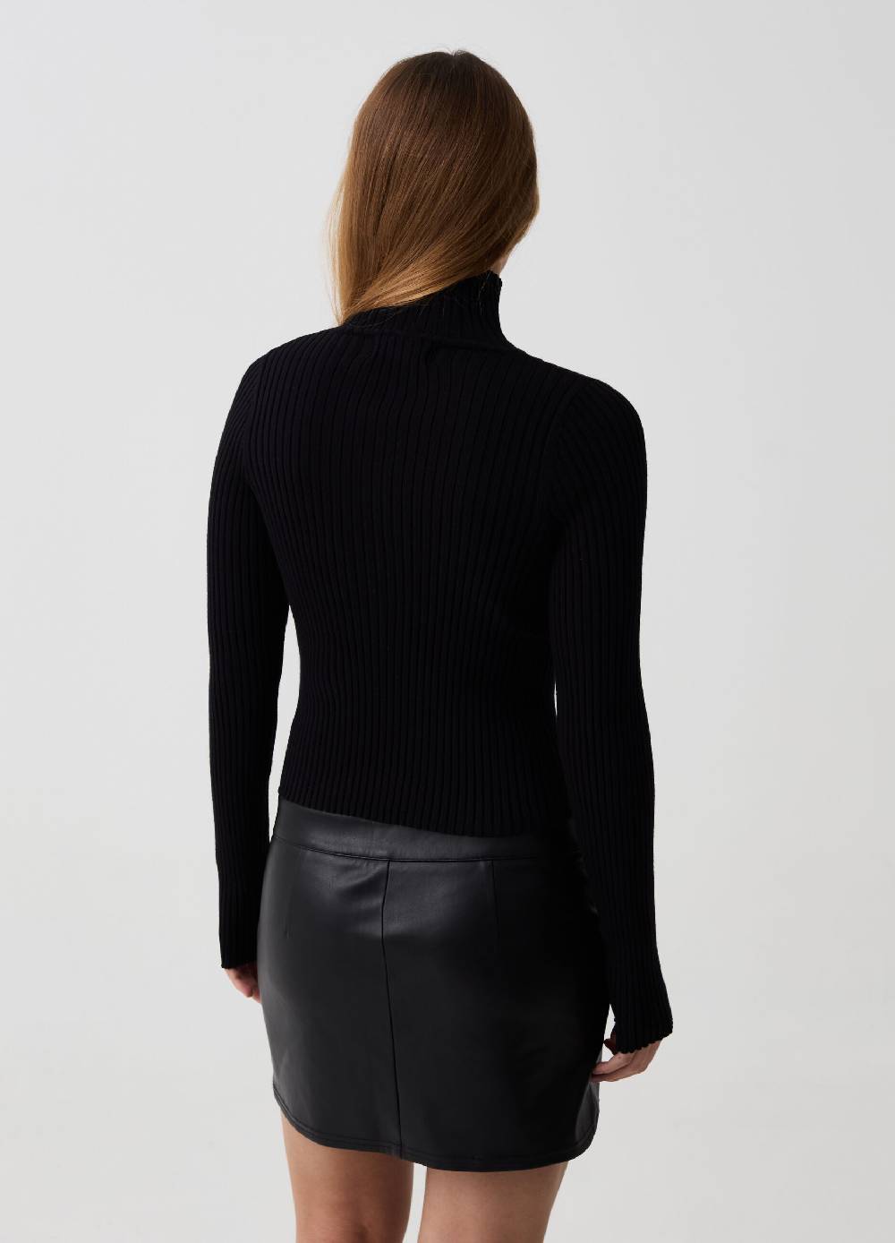 Ovs Cardigan Full-zip A Coste Piatte