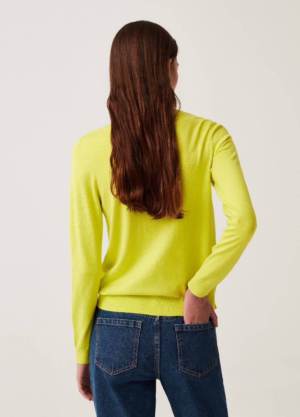 Ovs Cardigan Girocollo Tinta Unita