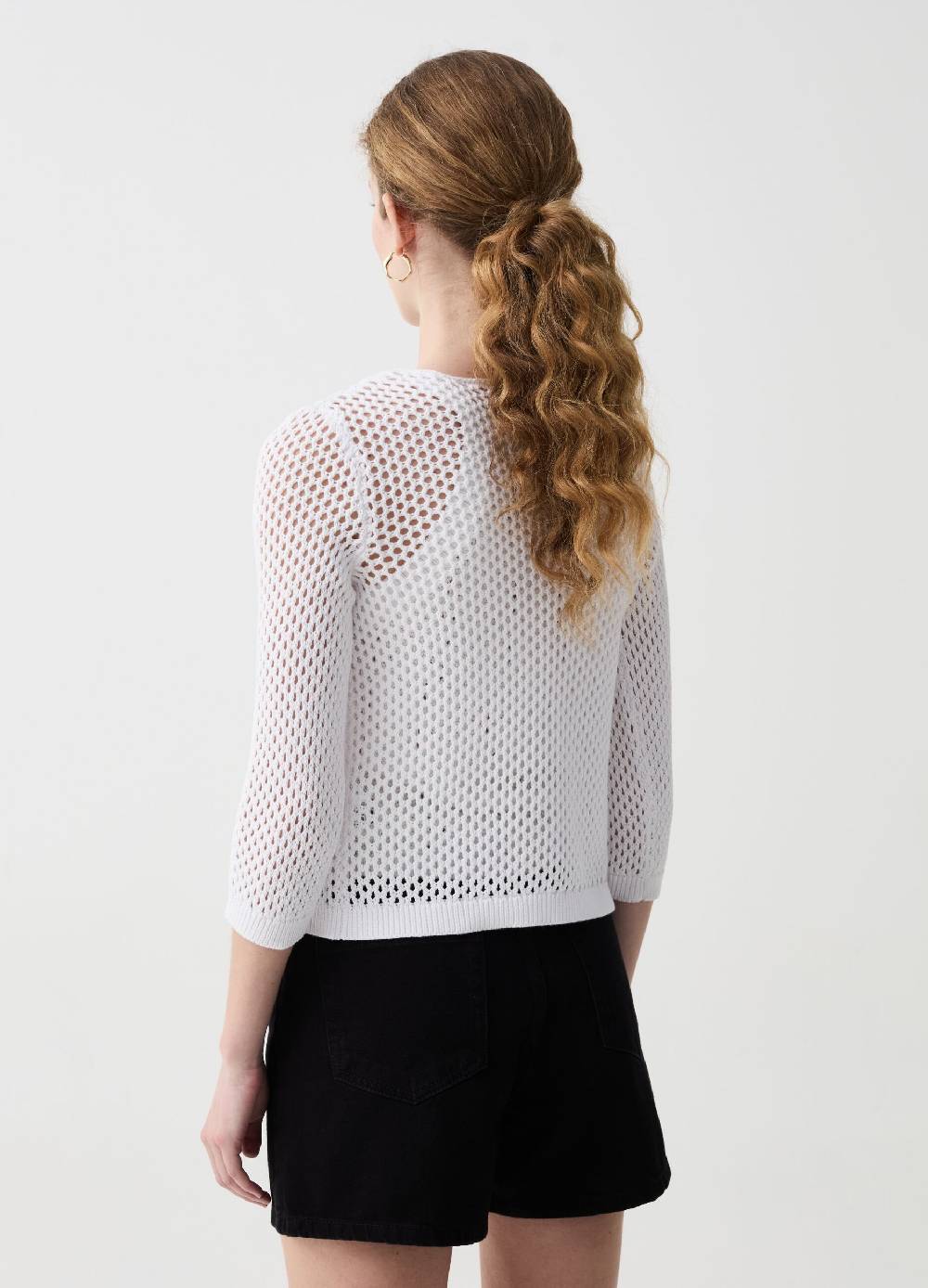 Ovs Cardigan Traforato Con Laccetto