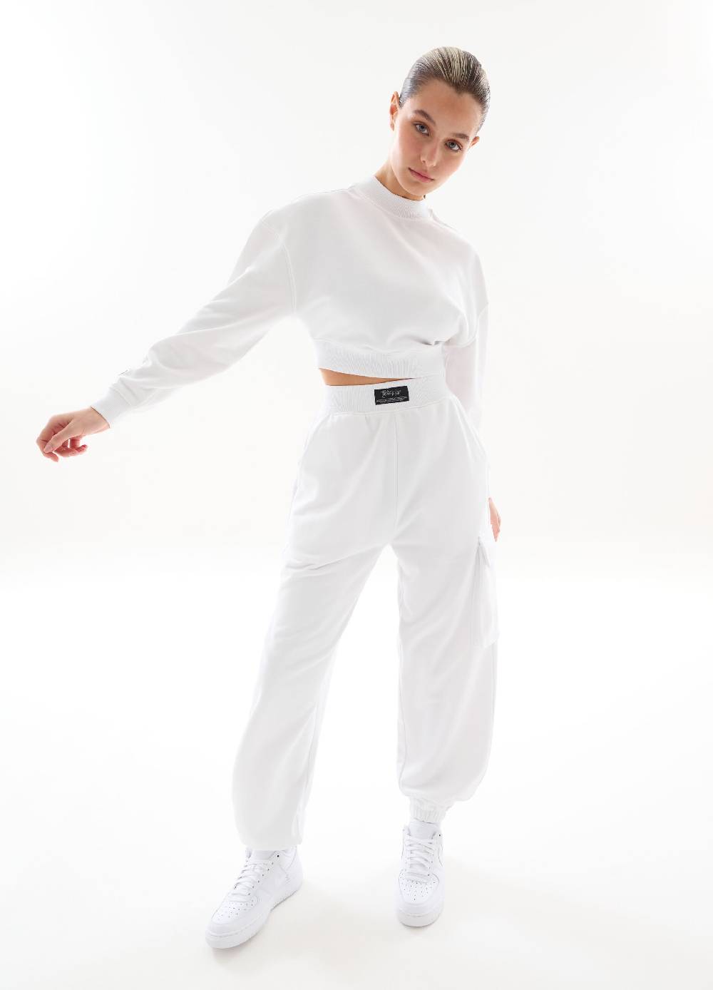 Ovs Cargo Sweatpants White