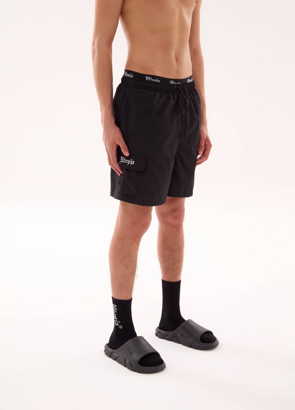 Ovs Cargo Swim Shorts Black