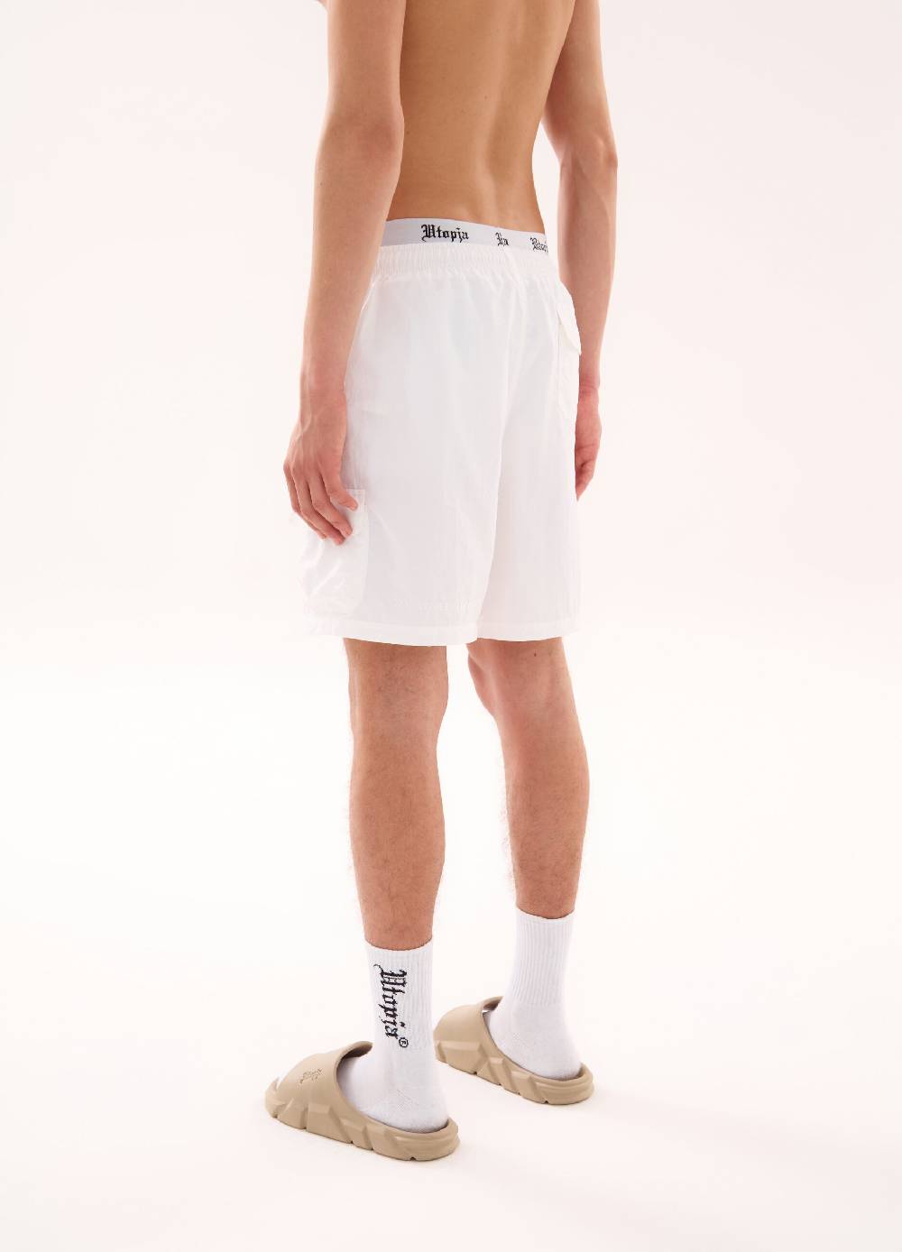 Ovs Cargo Swim Shorts White