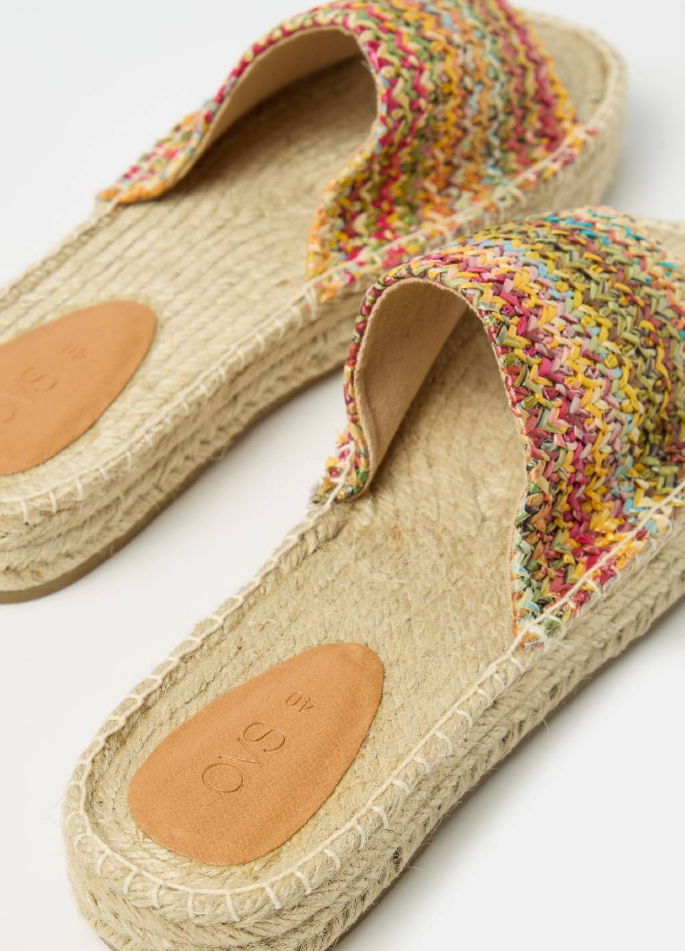 Ovs Ciabatte A Fascia Con Lavorazione In Rafia