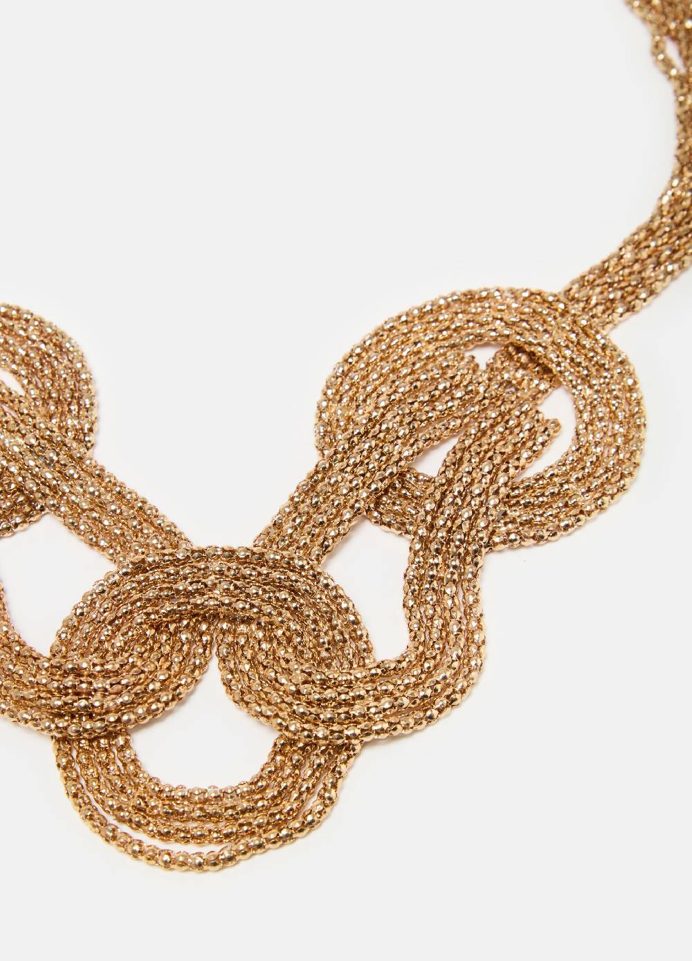 Ovs Collana In Maglia Di Metallo Con Nodi