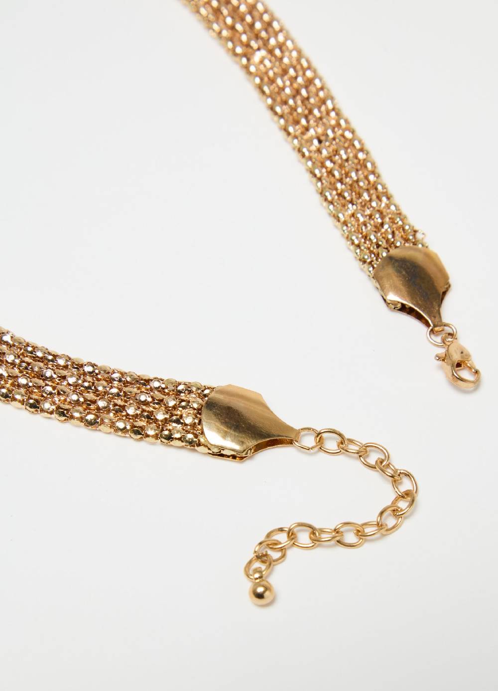 Ovs Collana In Maglia Di Metallo Con Nodi