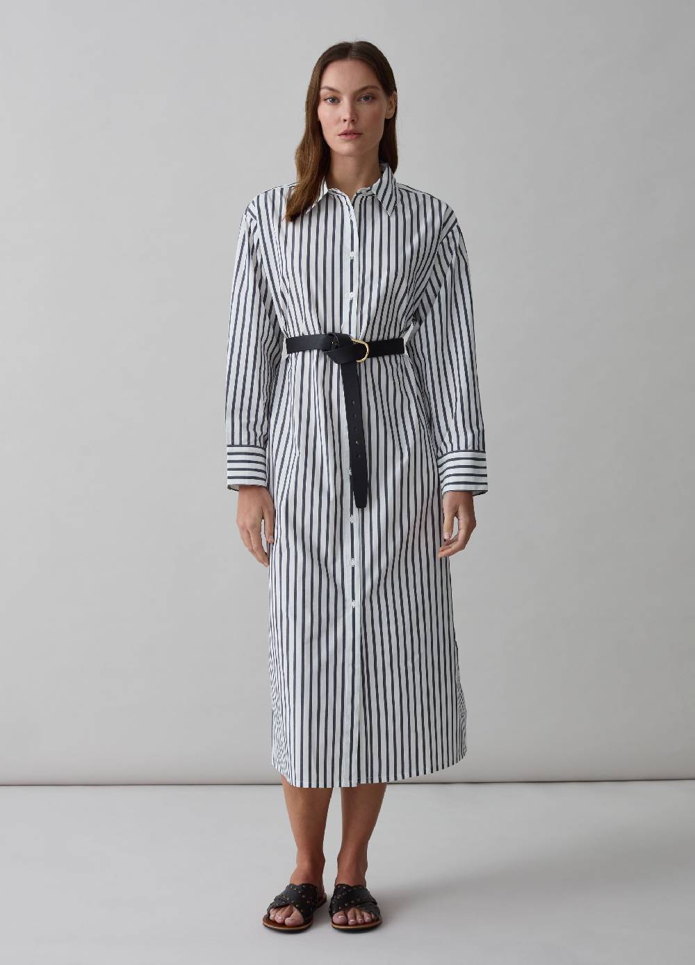 Ovs Copri costume lungo chemisier a righe