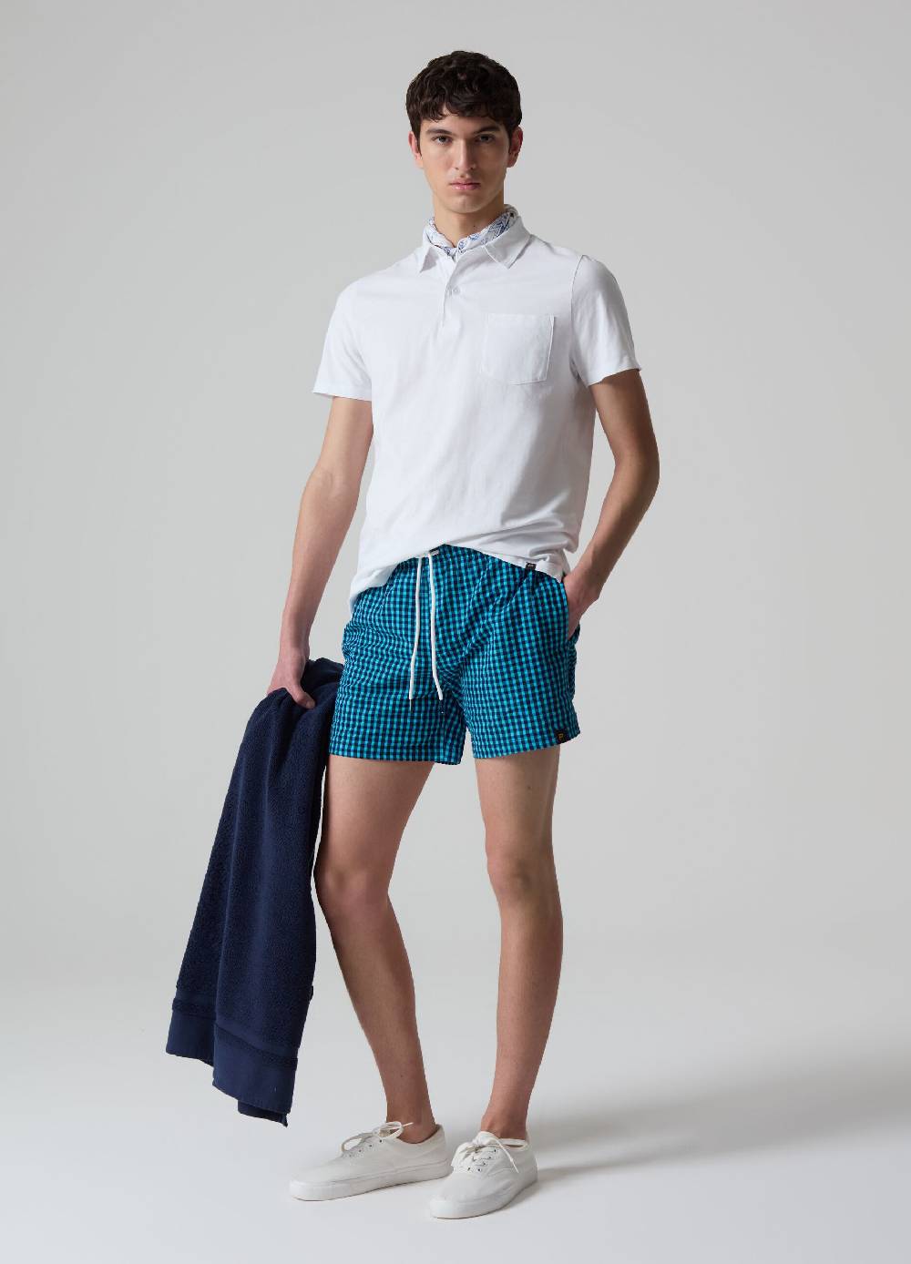 Ovs Costume bermuda in seersucker vichy