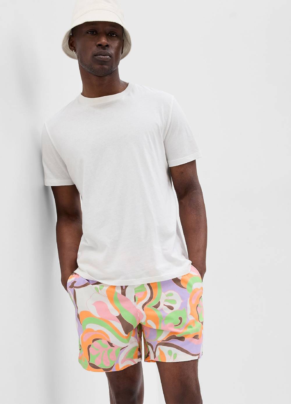 Ovs Costume boxer con stampa foliage