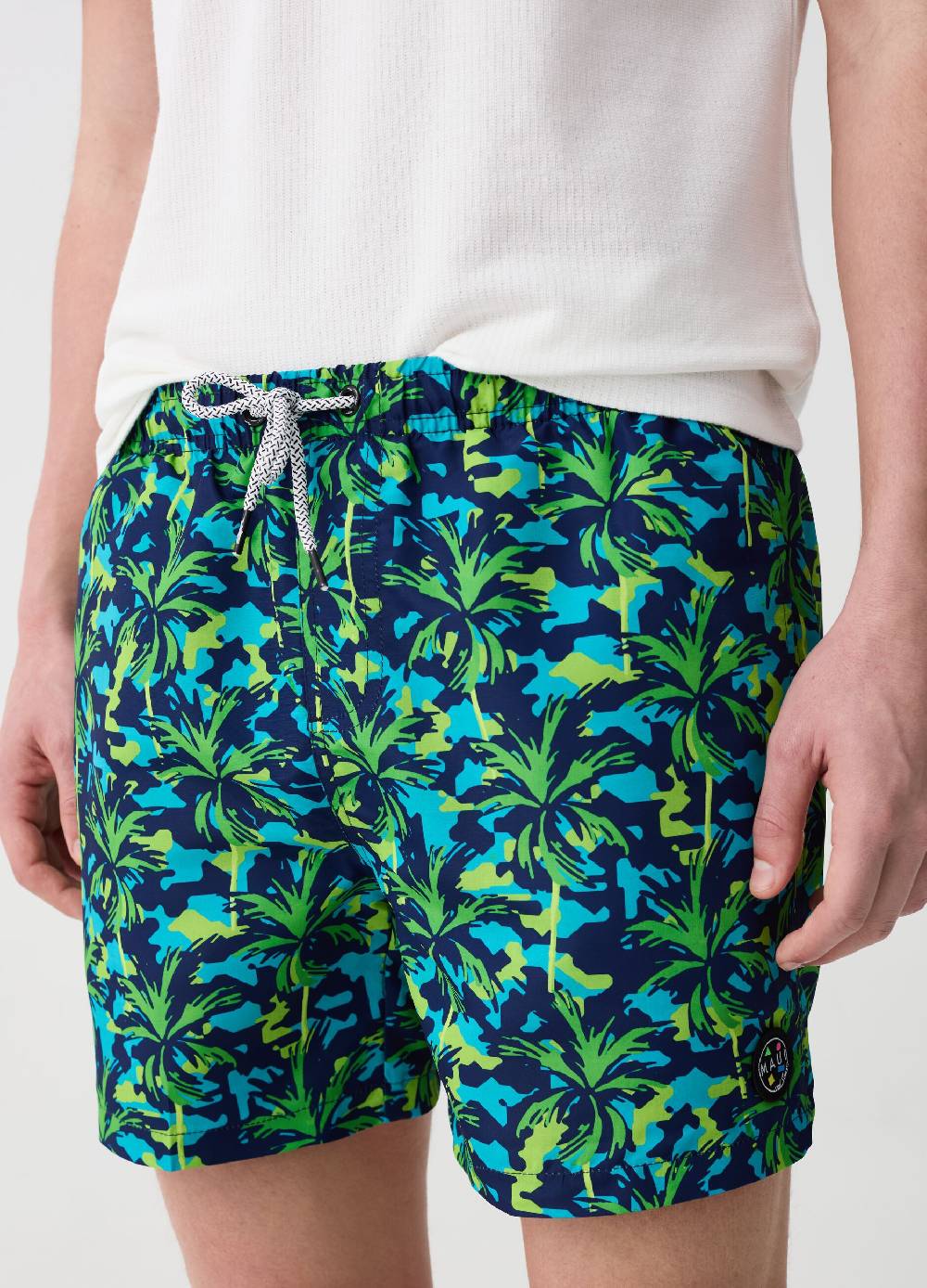 Ovs Costume Boxer Con Stampa Palme