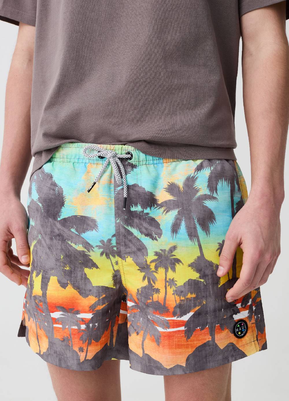 Ovs Costume Boxer Con Stampa Tropicale