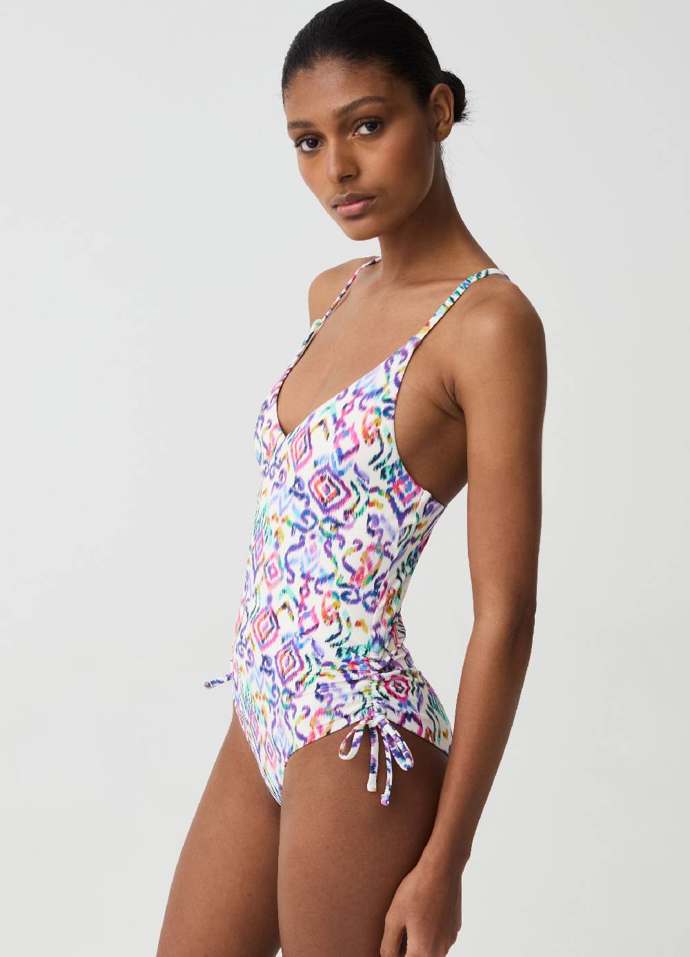 Ovs Costume Intero Con Coulisse Stampa Ikat