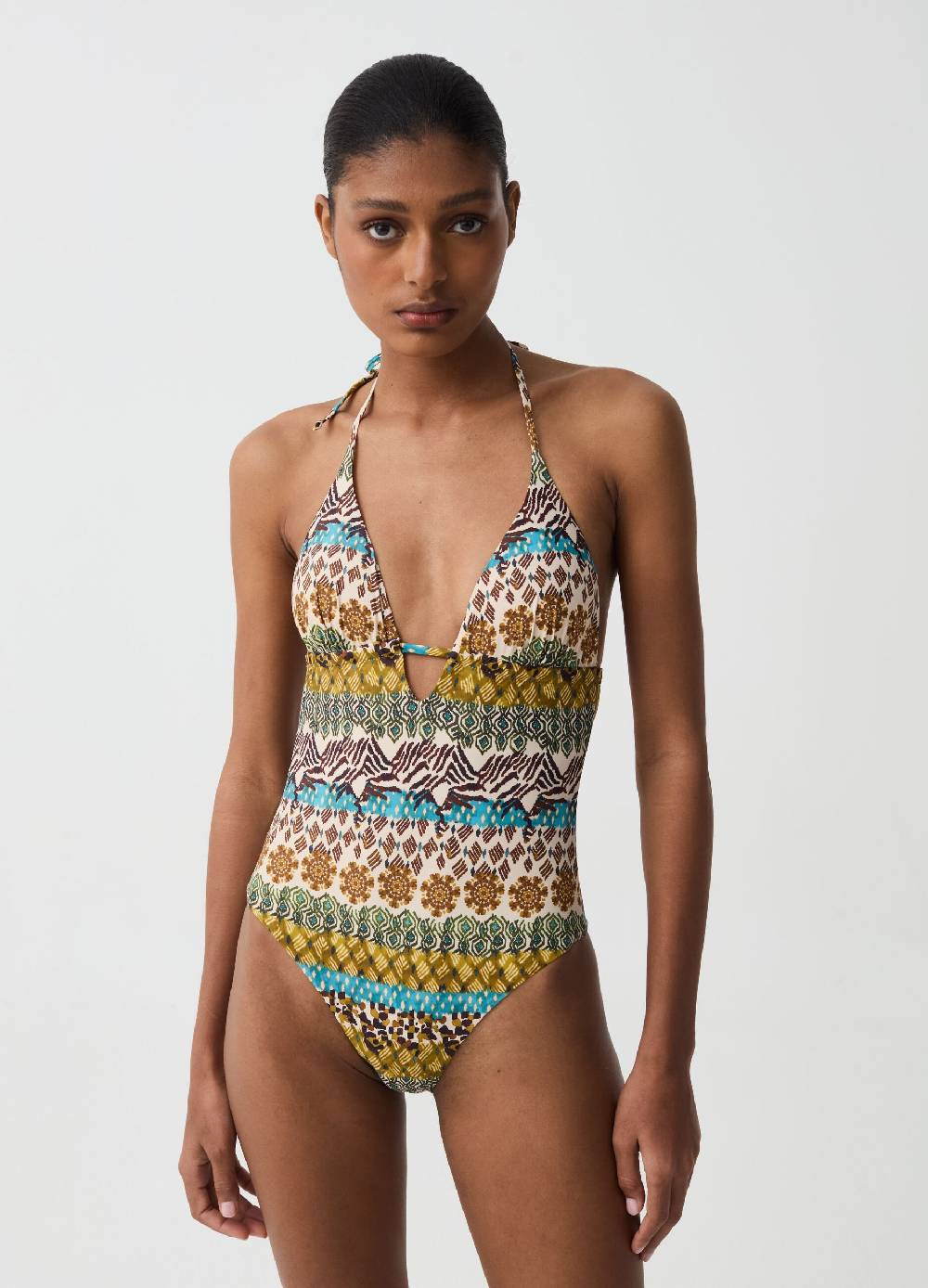 Ovs Costume Intero Con Stampa Etnica