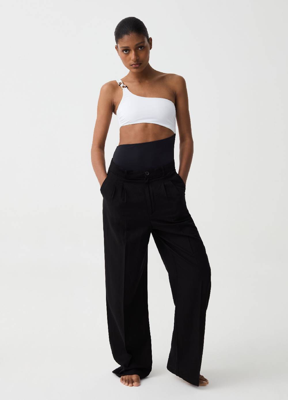 Ovs Costume Intero Monospalla Bicolore