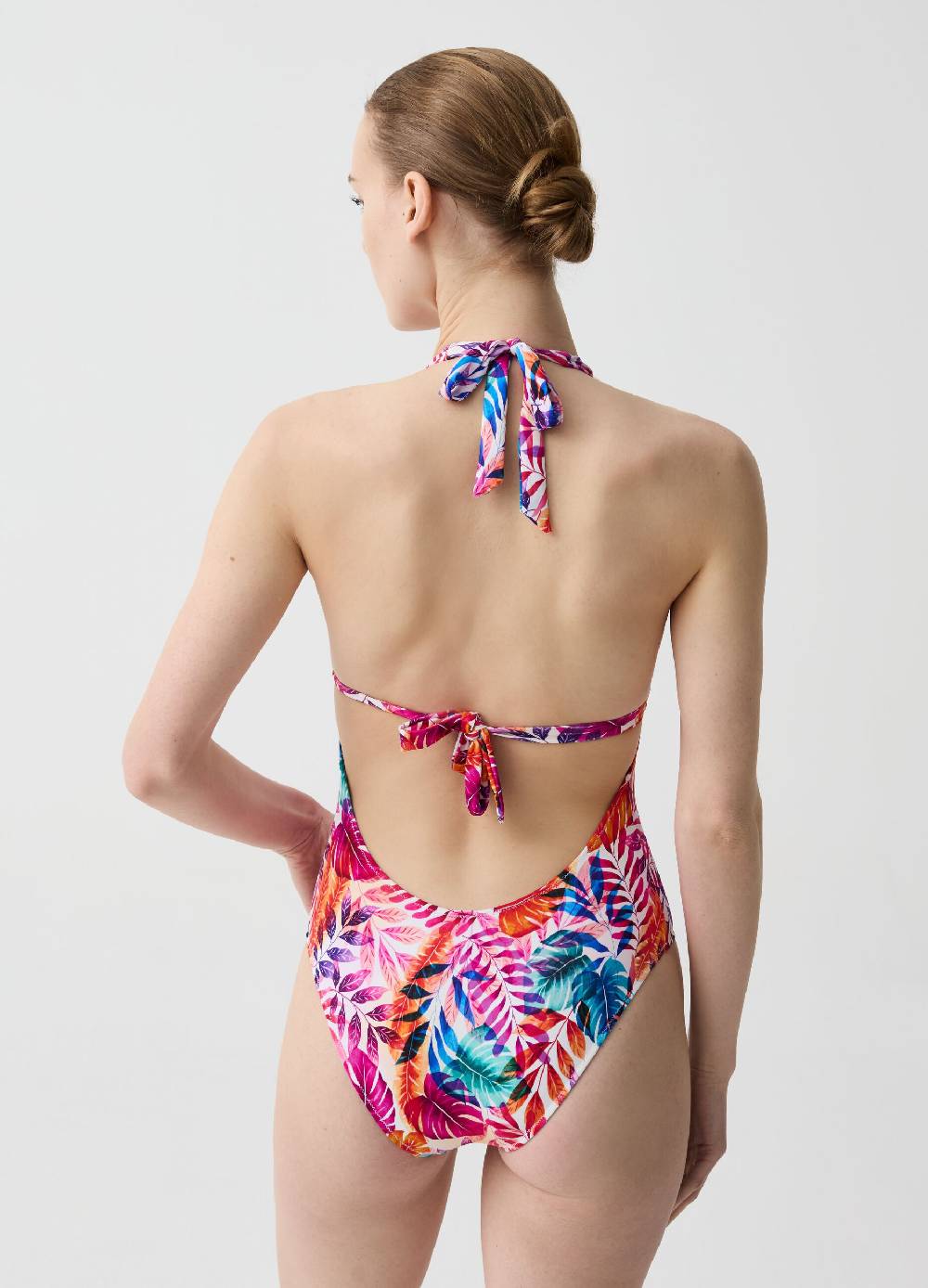 Ovs Costume Intero Stampa Foliage Multicolor