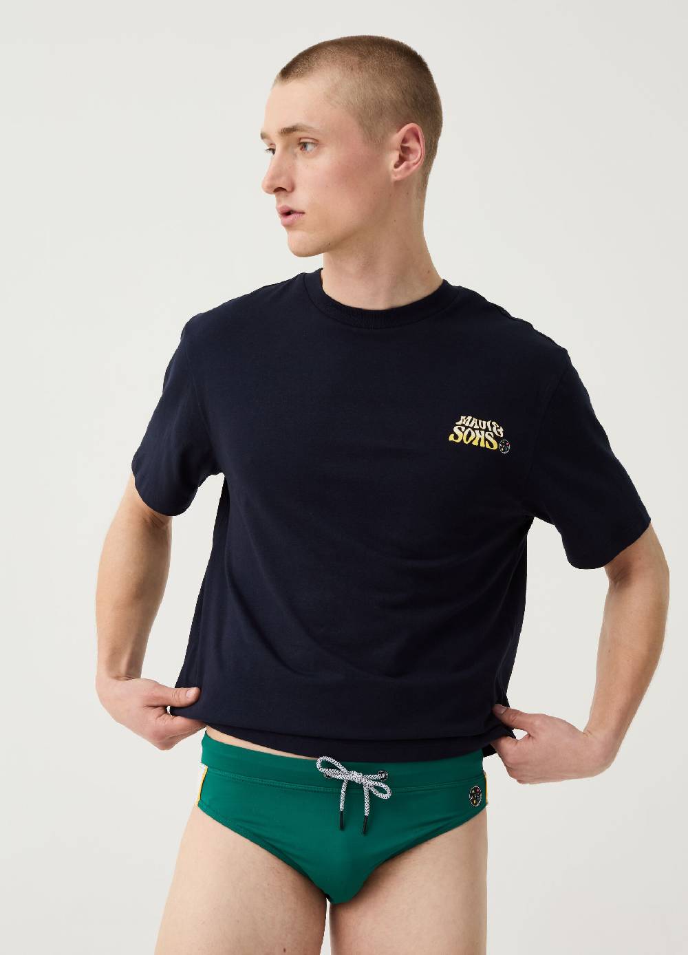 Ovs Costume slip con patch logo