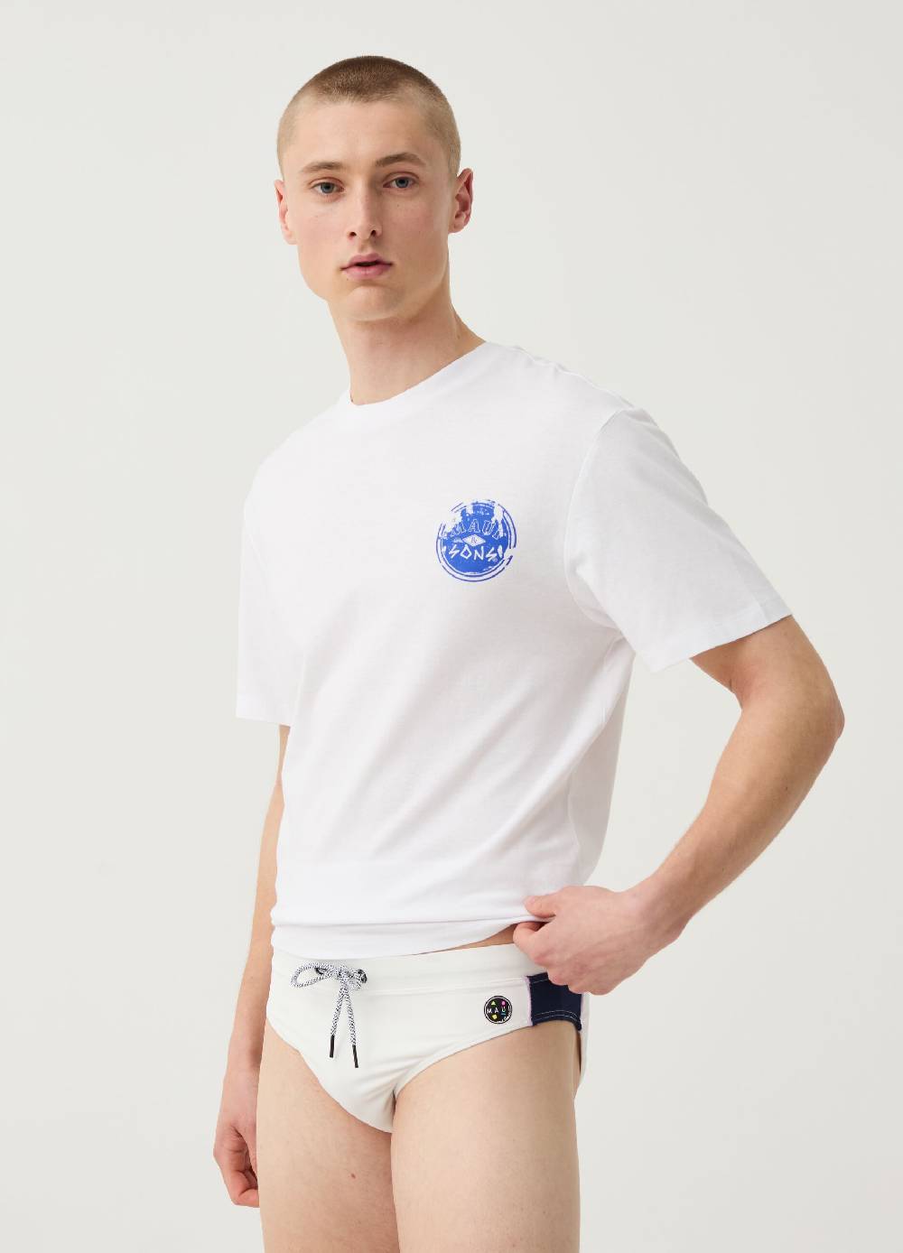 Ovs Costume slip con patch logo