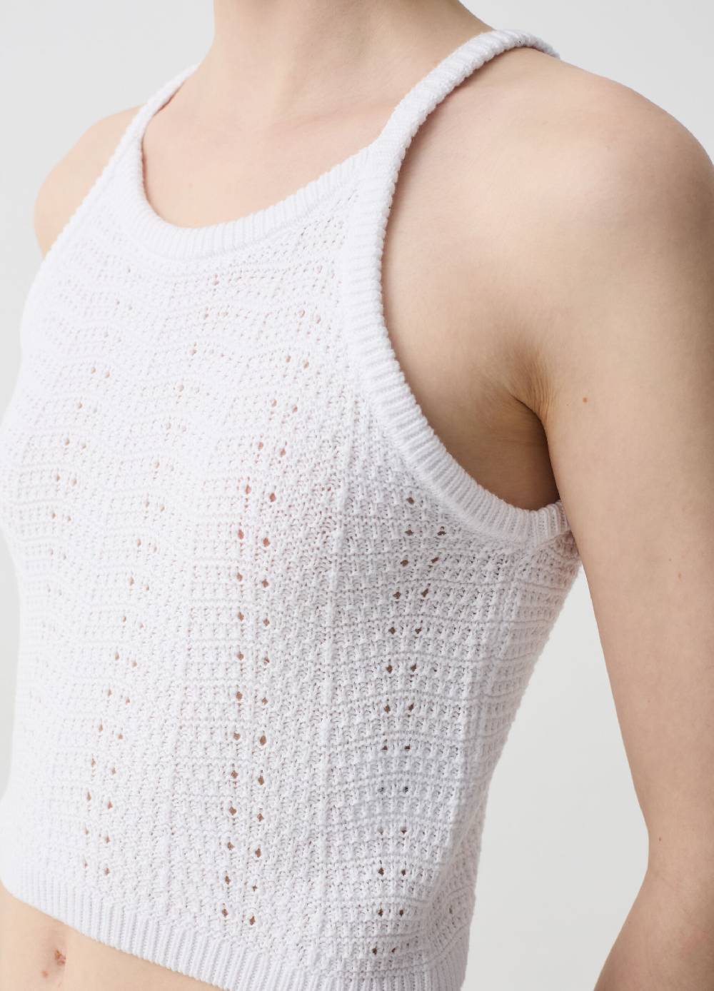 Ovs Crop Top Crochet Con Scollo Halter