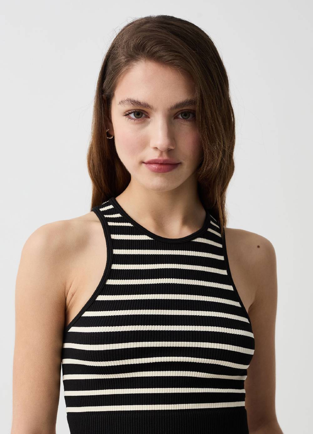 Ovs Crop top seamless a righe