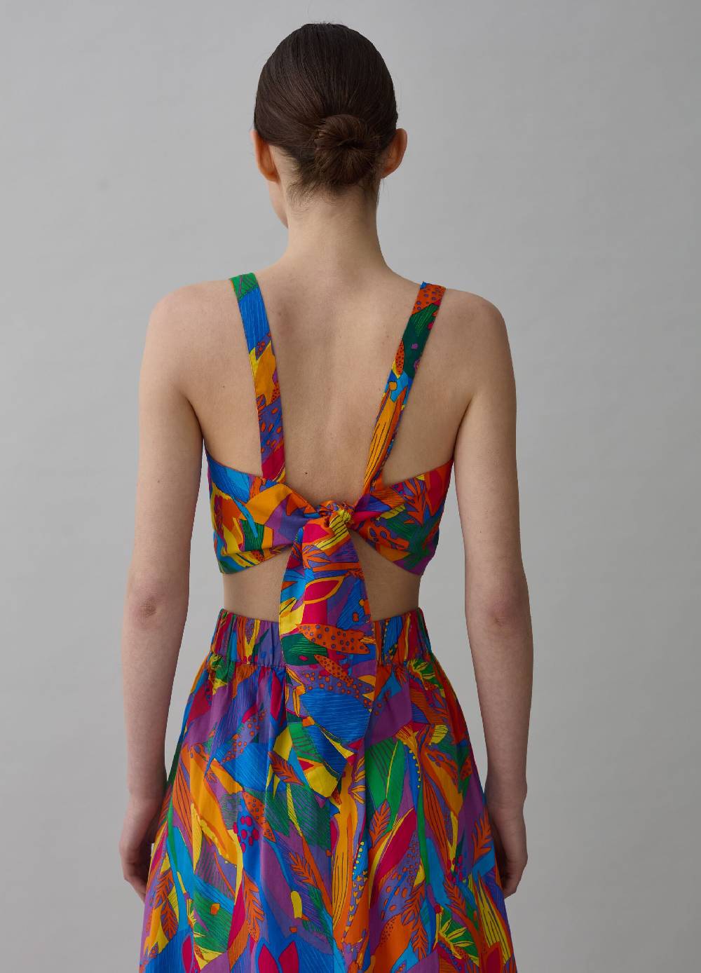 Ovs Crop Top Stampa Foliage Tropicale