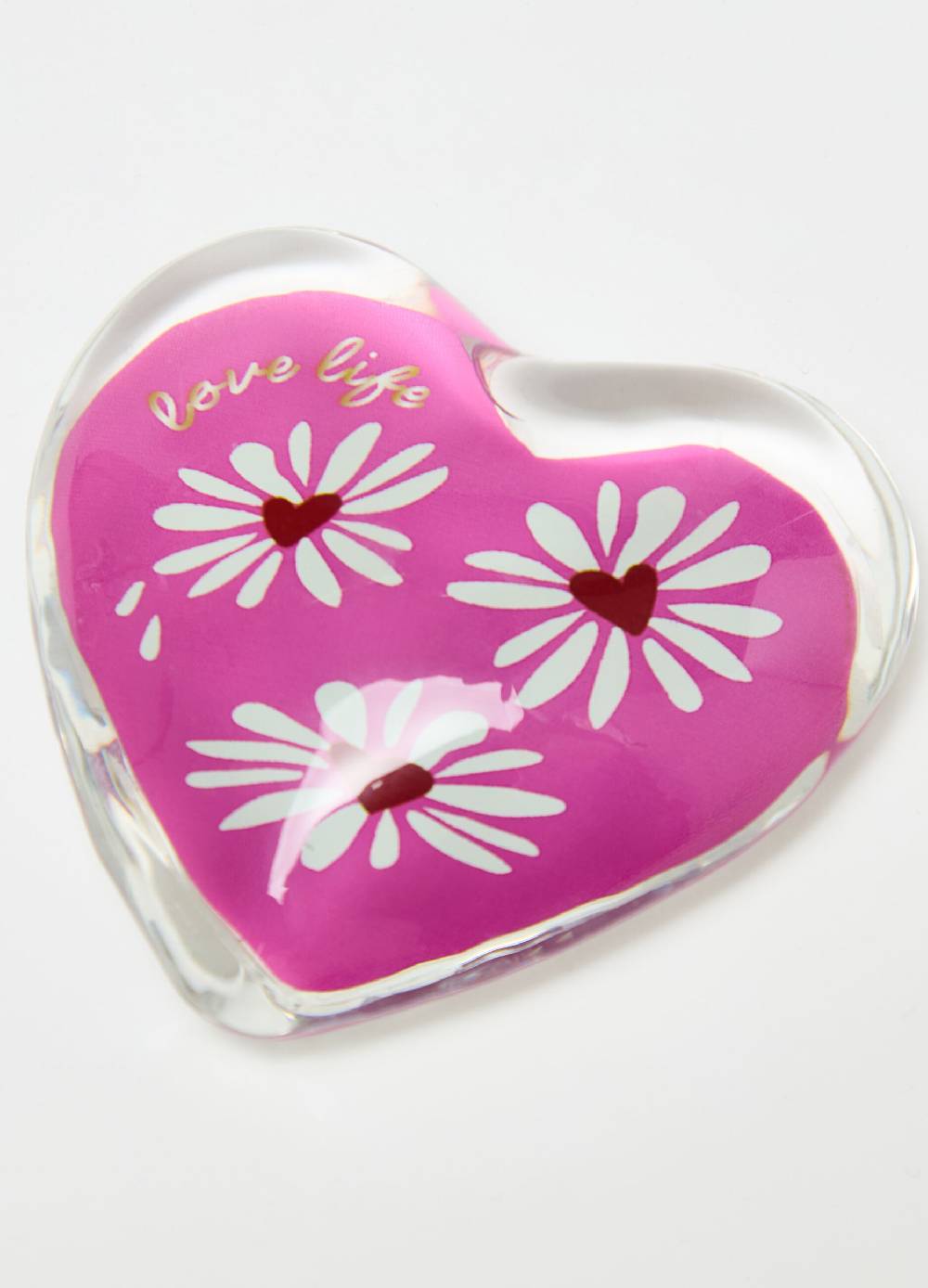 Ovs Cuore Fermacarte In Vetro