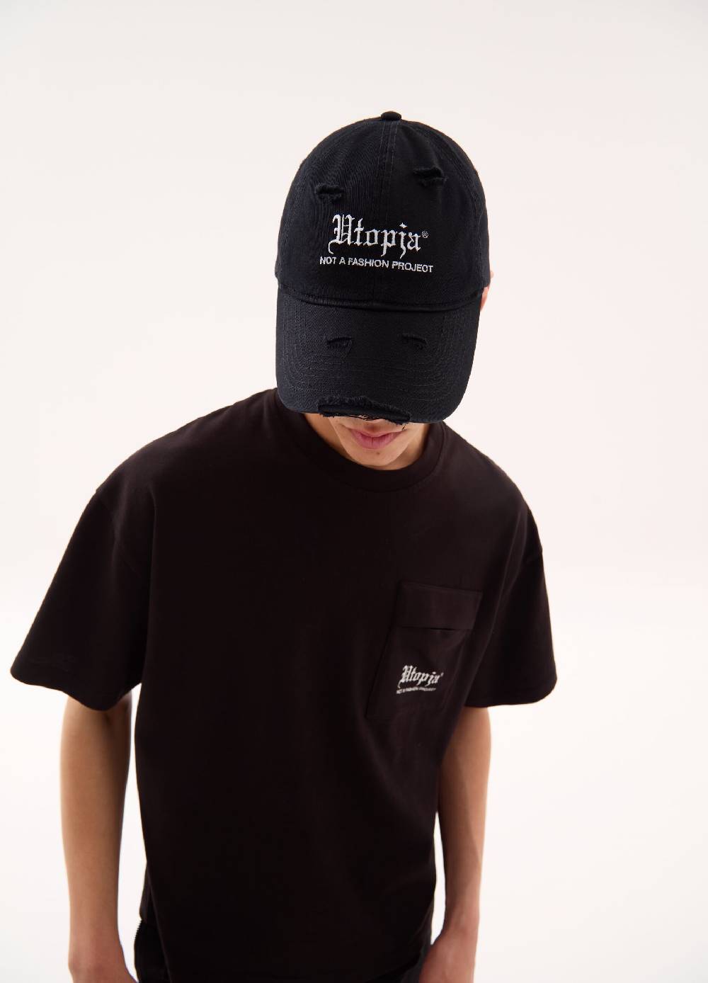 Ovs Distressed Cap Black