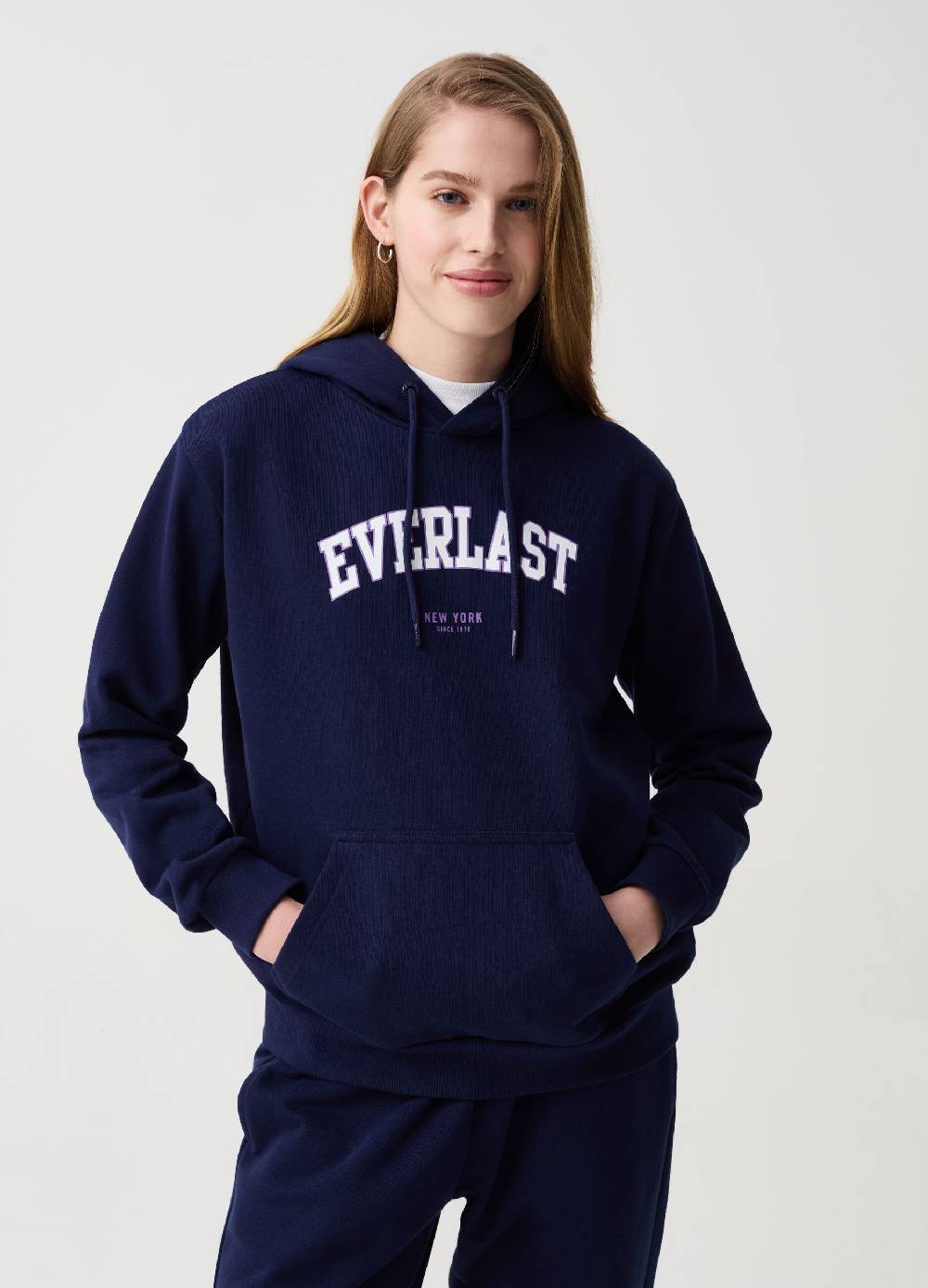 Ovs Felpa Con Cappuccio E Stampa Logo