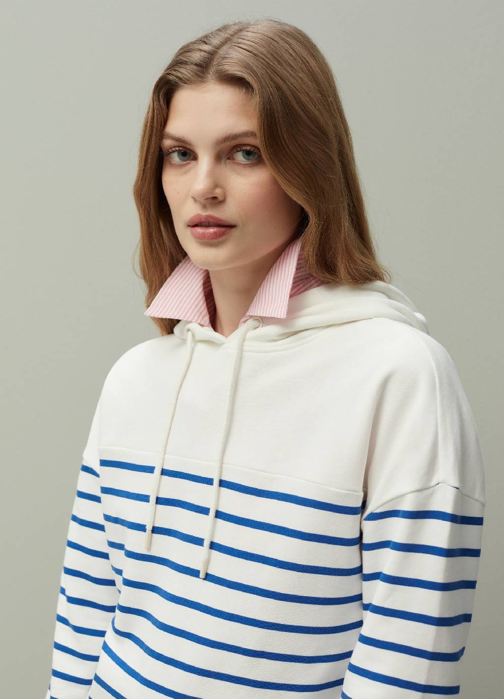 Ovs Felpa Con Cappuccio Fantasia A Righe