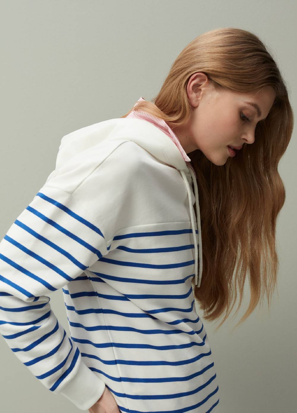 Ovs Felpa Con Cappuccio Fantasia A Righe