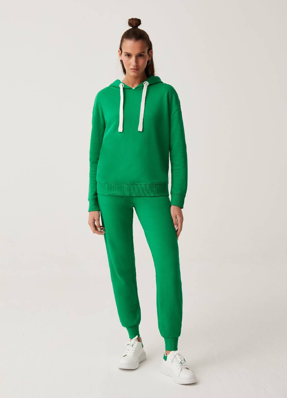 Ovs Felpa Con Cappuccio Fitness Tinta Unita