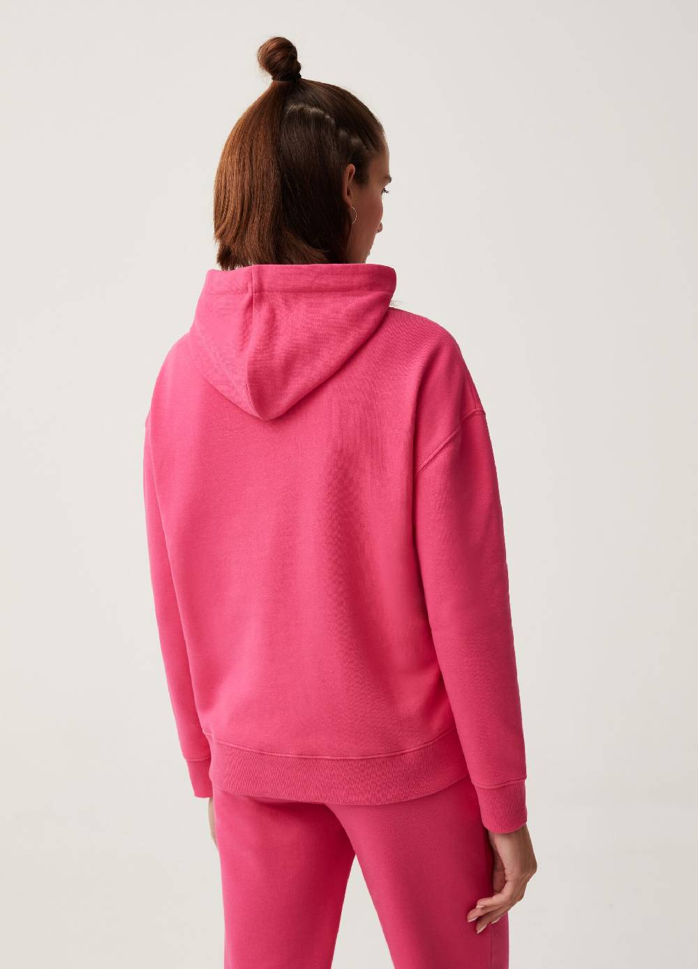 Ovs Felpa Con Cappuccio Fitness Tinta Unita