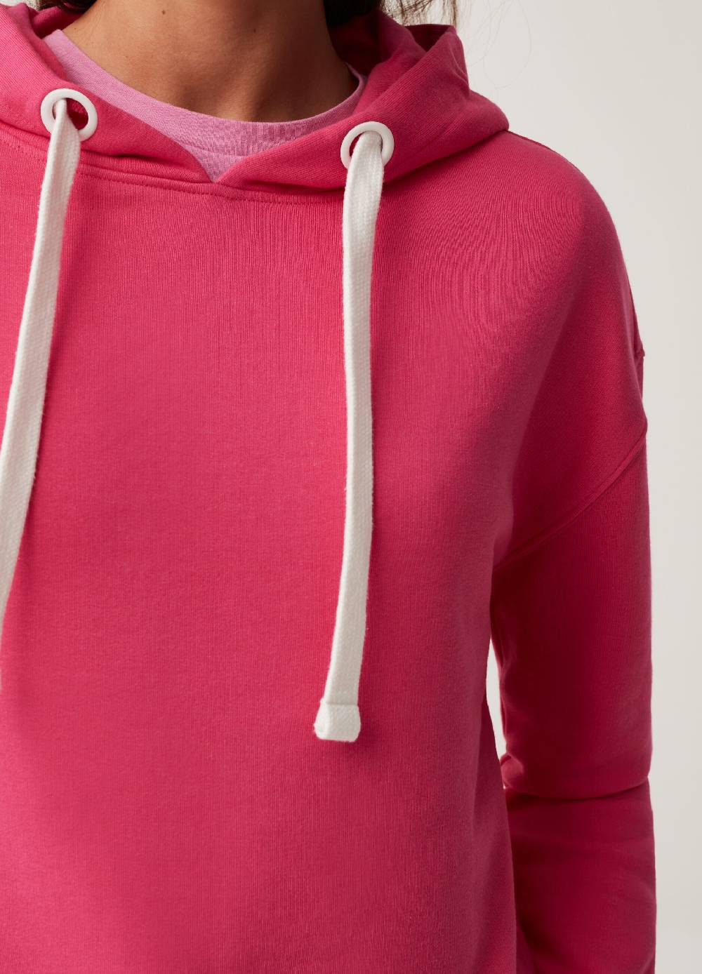 Ovs Felpa Con Cappuccio Fitness Tinta Unita