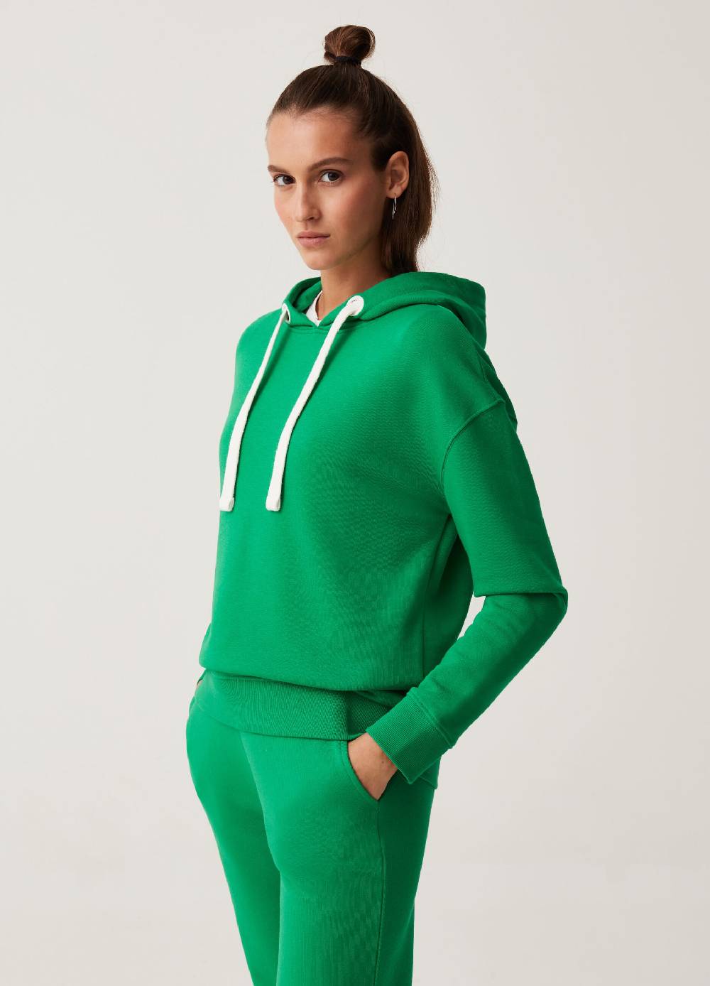 Ovs Felpa con cappuccio Fitness tinta unita