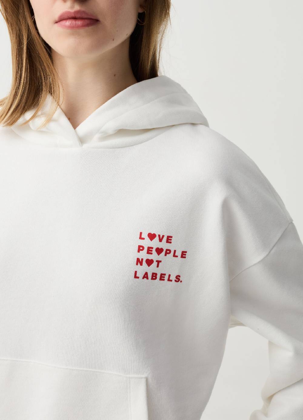 Ovs Felpa Con Cappuccio Stampa