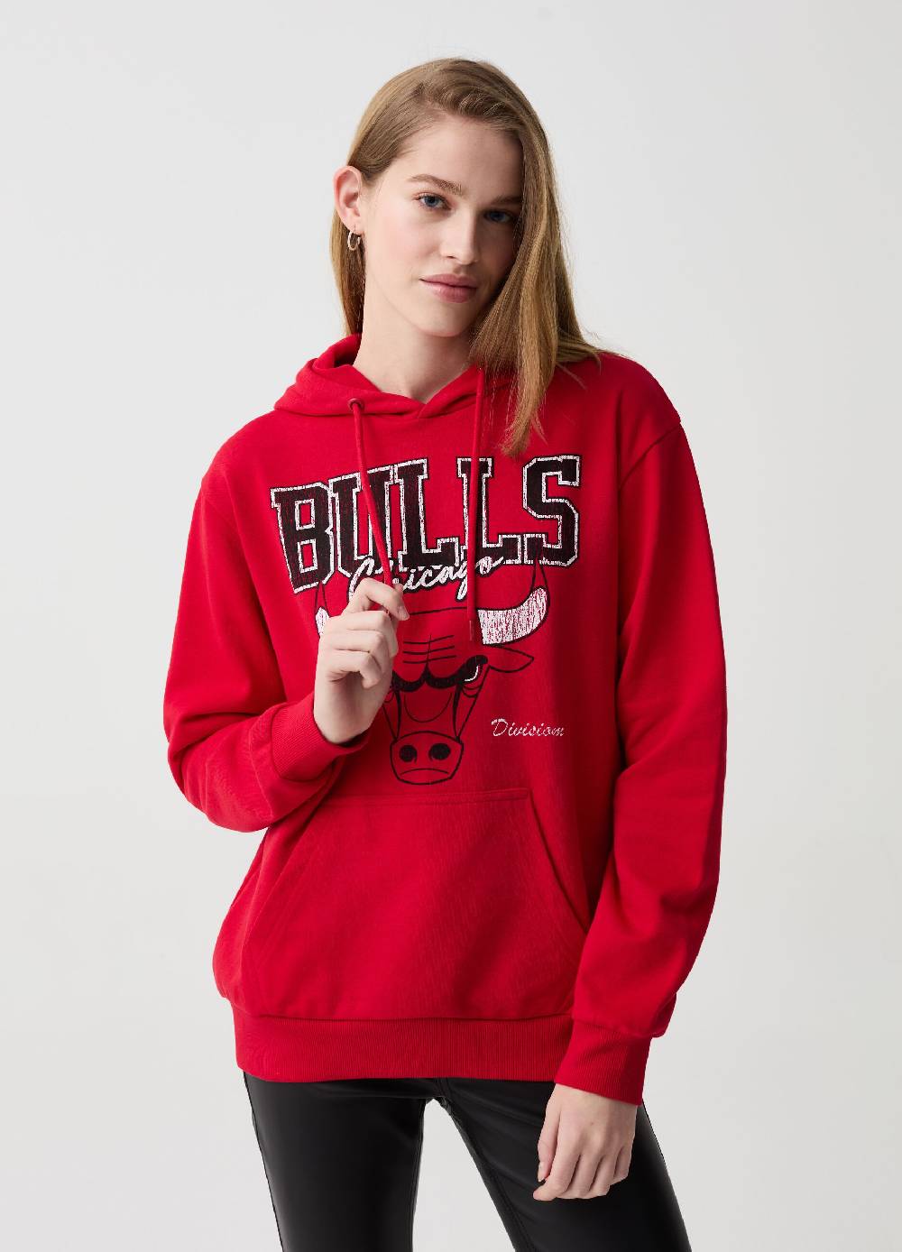 Ovs Felpa con cappuccio stampa NBA Chicago Bulls