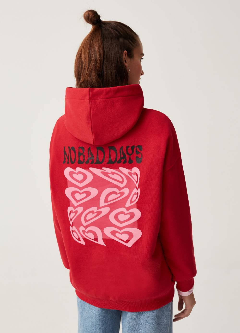 Ovs Felpa Con Lettering In Rilievo