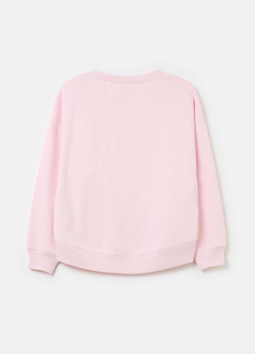 Ovs Felpa Con Scollo A V E Ricamo Logo